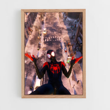 ap-spider man miles morales-10 cadre Bois clair