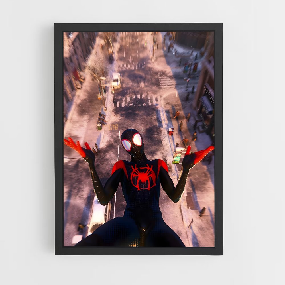 ap-spider man miles morales-10 cadre Noir