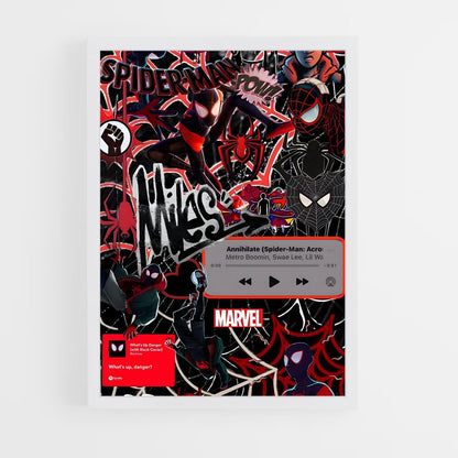 ap-spider man miles morales-11 cadre Blanc