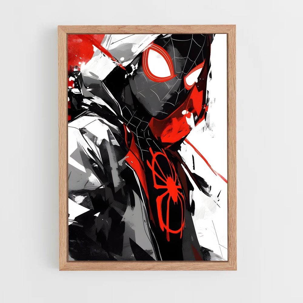 ap-spider man miles morales-2 cadre Bois clair