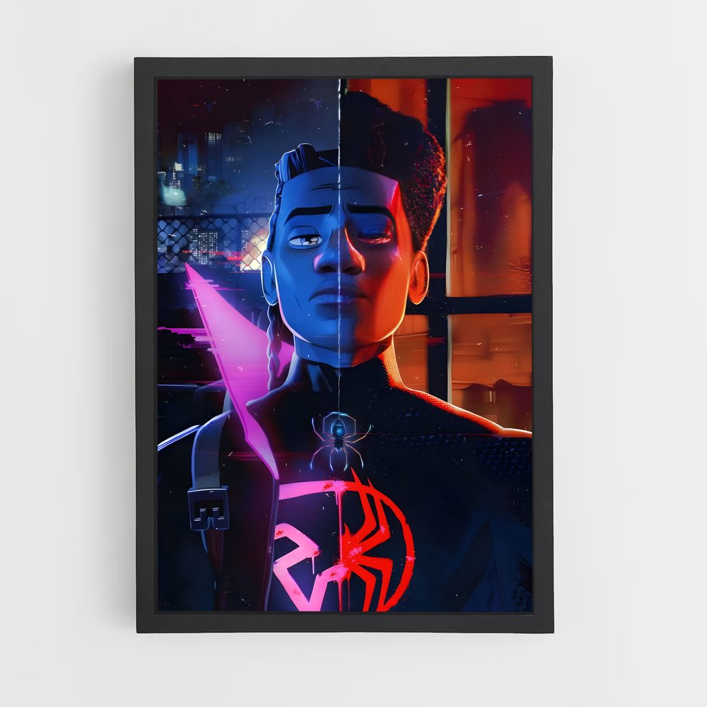 ap-spider man miles morales-3 cadre Noir