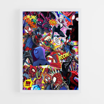 ap-spider man miles morales-4 cadre Blanc