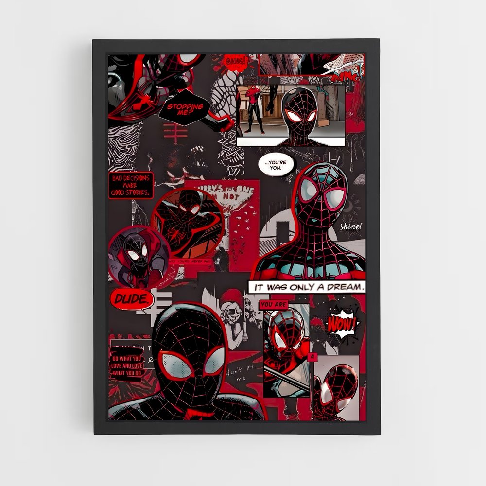 ap-spider man miles morales-8 cadre Noir