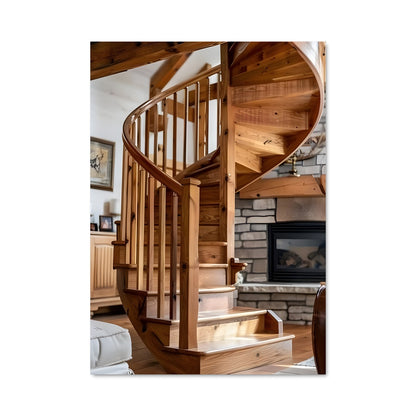 Poster Escalier en Spirale