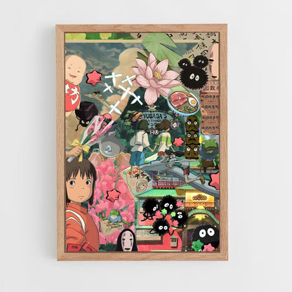 ap-spirited away-5 cadre Bois clair