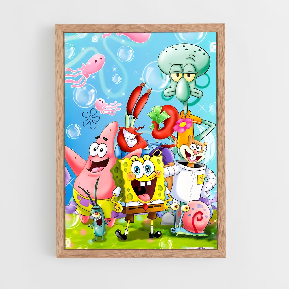 ap-spongebob-1 cadre Bois clair