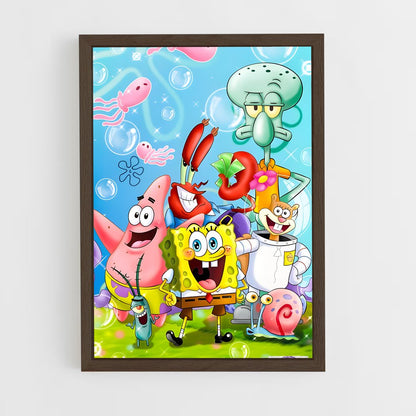 ap-spongebob-1 cadre Bois foncé