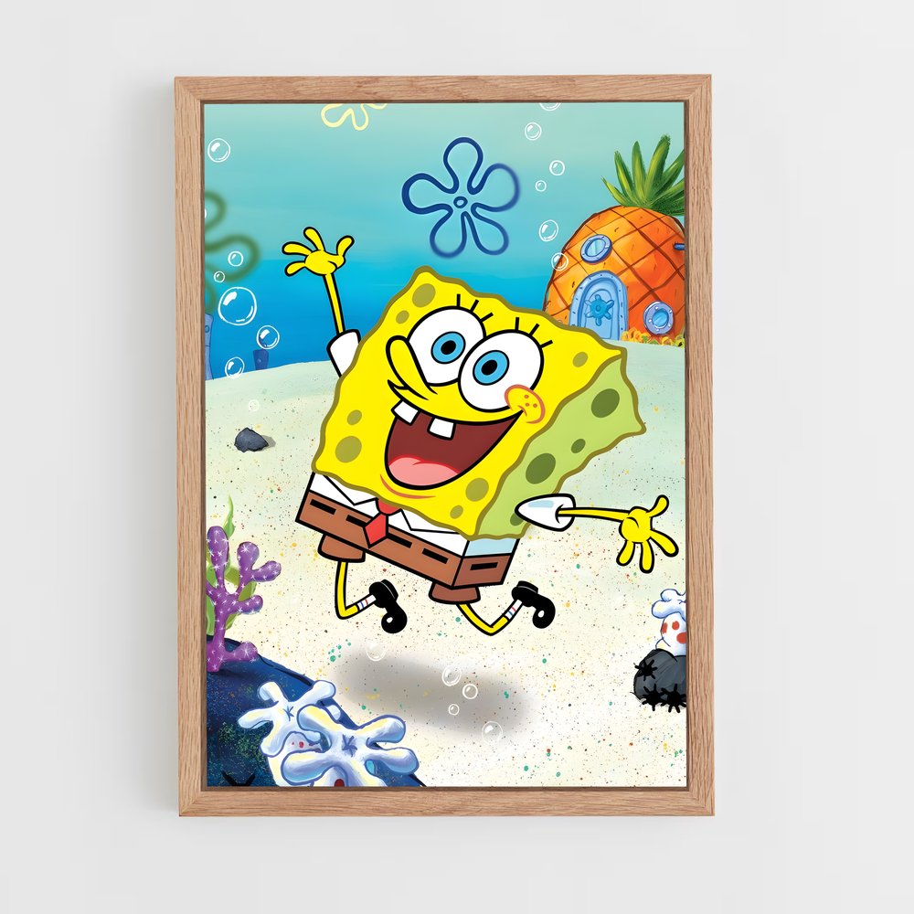 ap-spongebob-2 cadre Bois clair