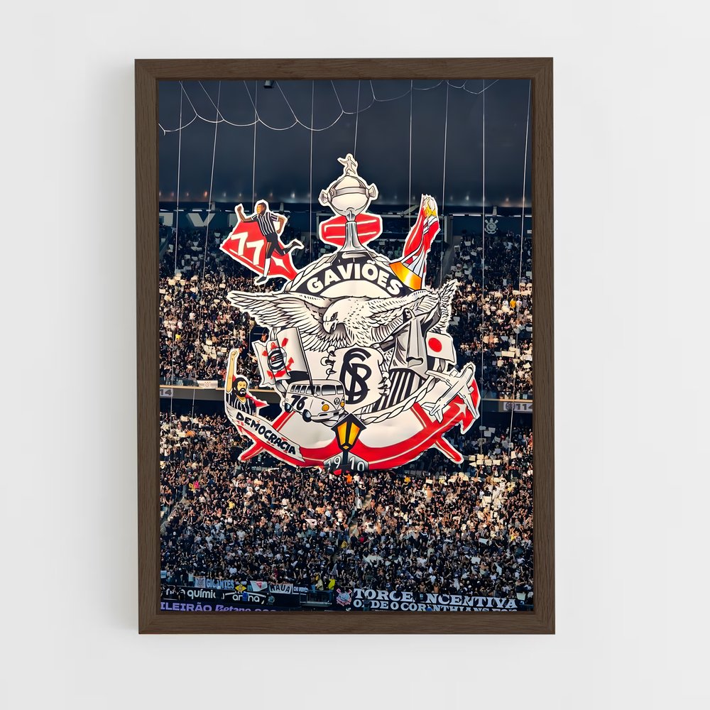 ap-sport club corinthians paulista-15 cadre Bois foncé