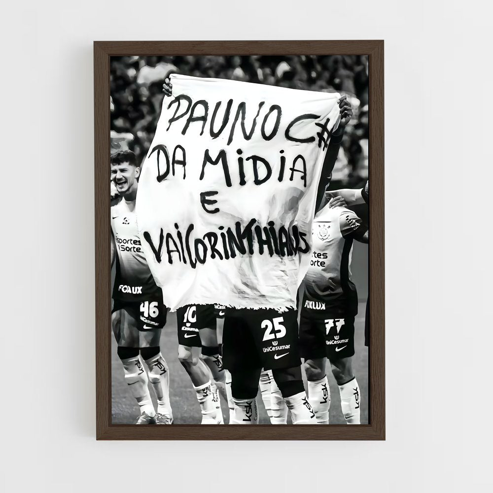 ap-sport club corinthians paulista-8 cadre Bois foncé