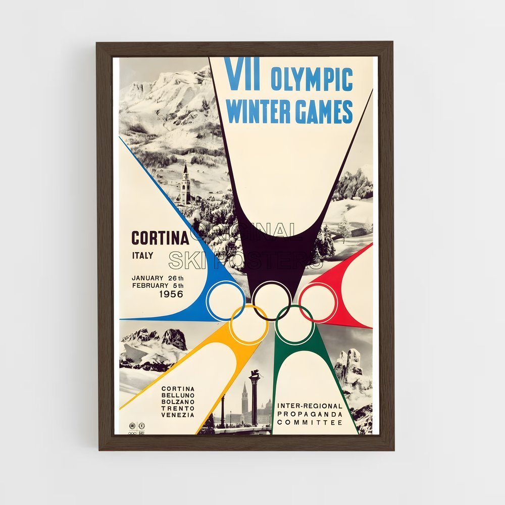 ap-squaw valley 1960-2 cadre Bois foncé