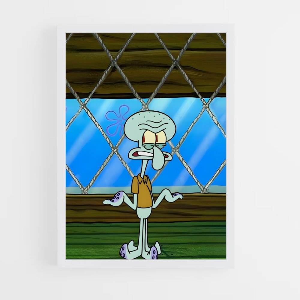 ap-squidward tentacles-1 cadre Blanc