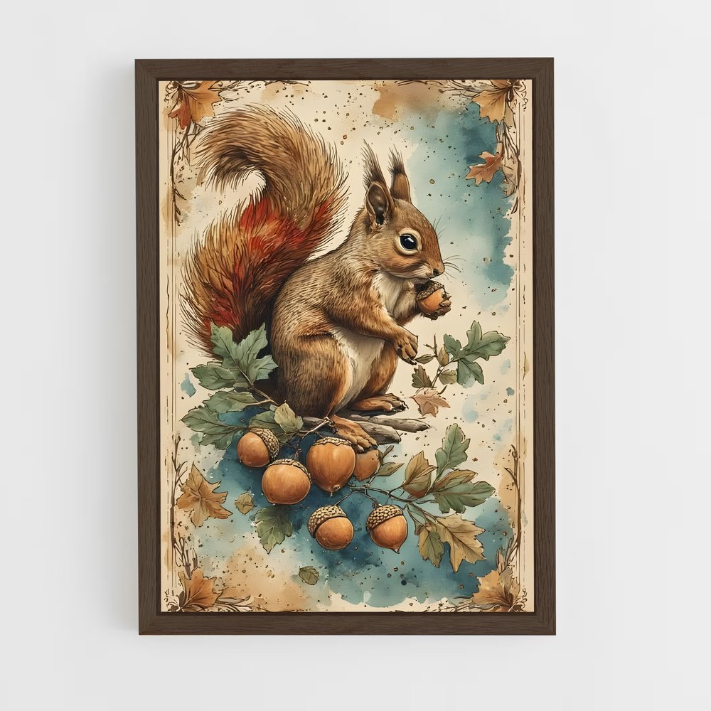 ap-squirrel-4 cadre Bois foncé