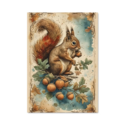 Poster Ecureuil Gourmet