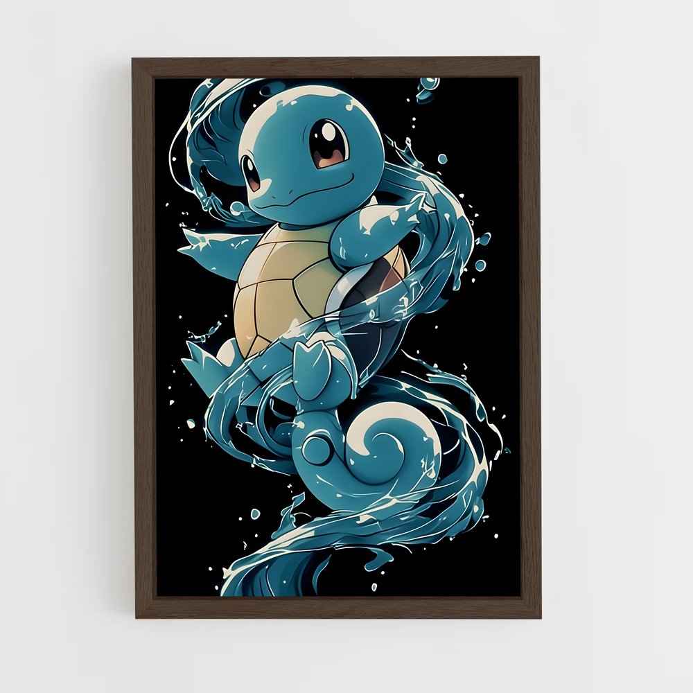 ap-squirtle-3 cadre Bois foncé