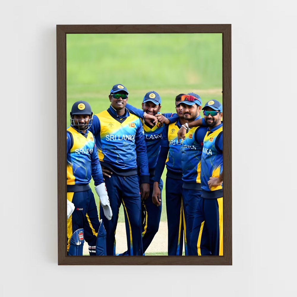 ap-sri lanka national football team-1 cadre Bois foncé