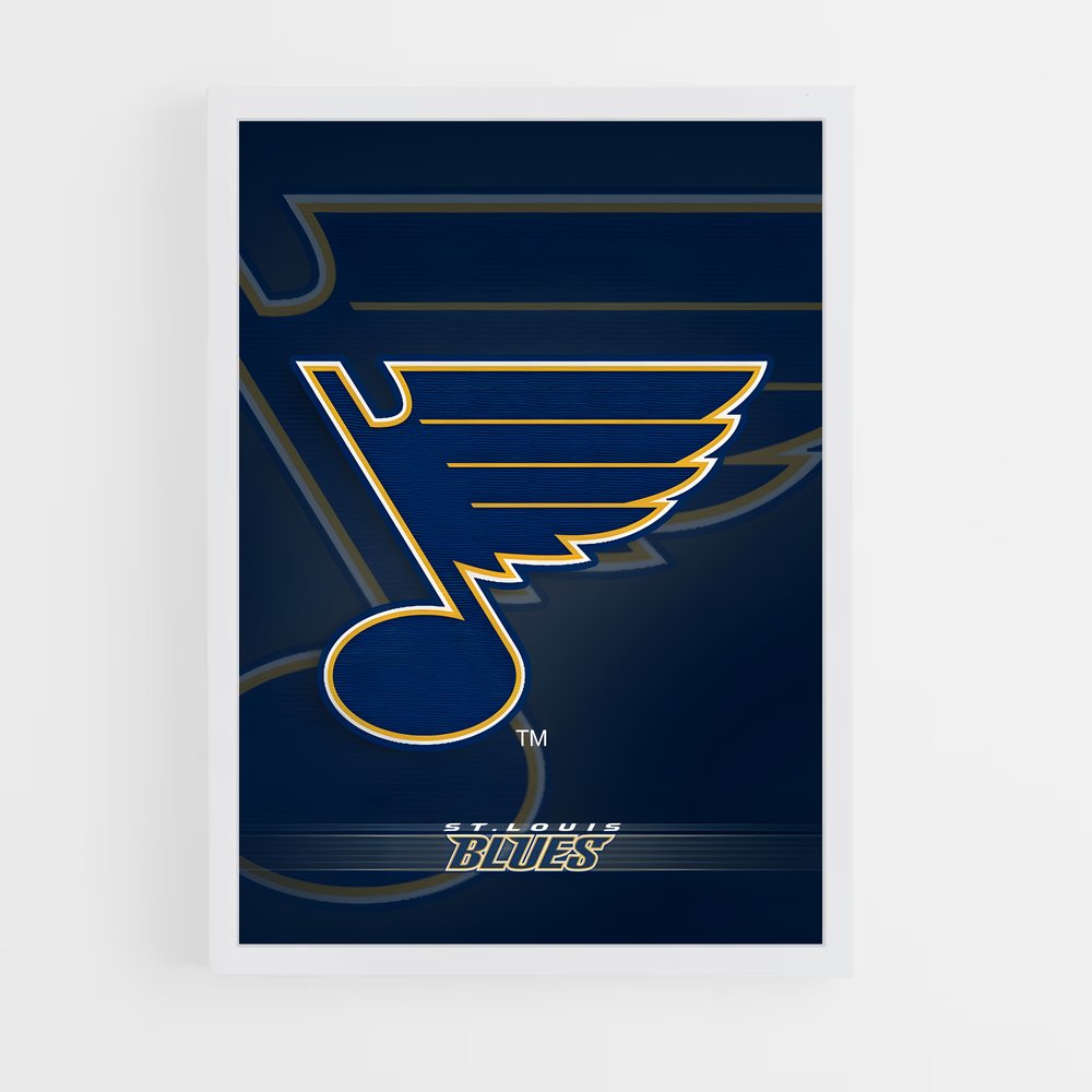 ap-st. louis blues-7 cadre Blanc