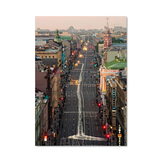 Poster Trafic à Saint-Pétersbourg