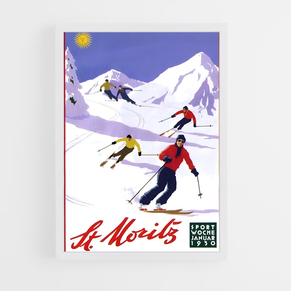 ap-st moritz 1928-1 cadre Blanc