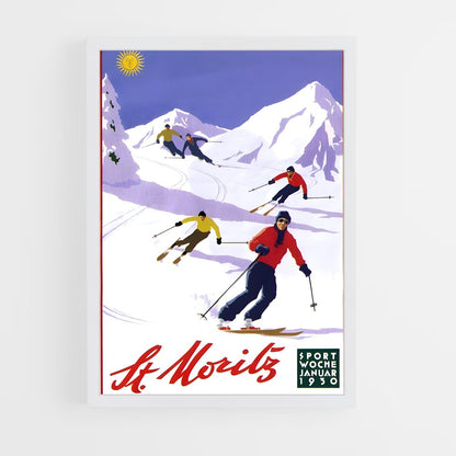 ap-st moritz 1928-1 cadre Blanc