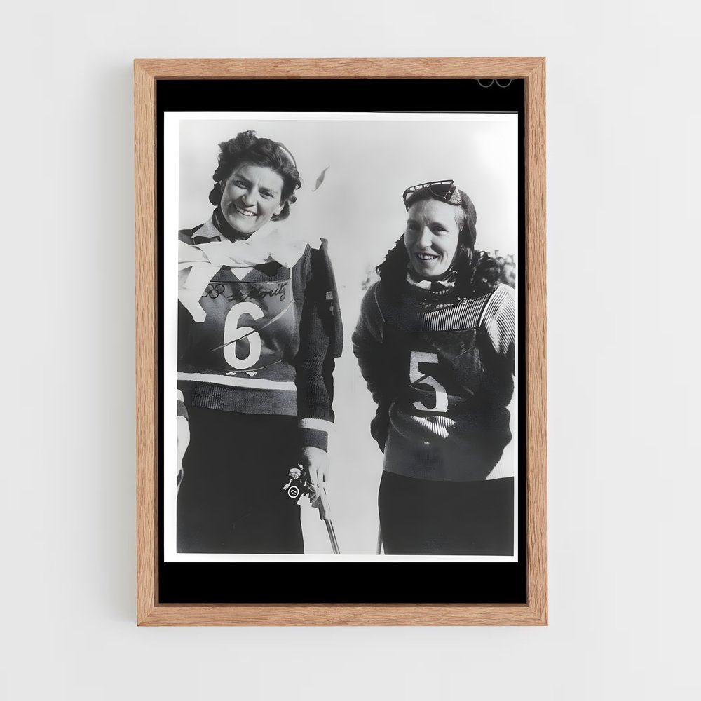 ap-st moritz 1948-2 cadre Bois clair