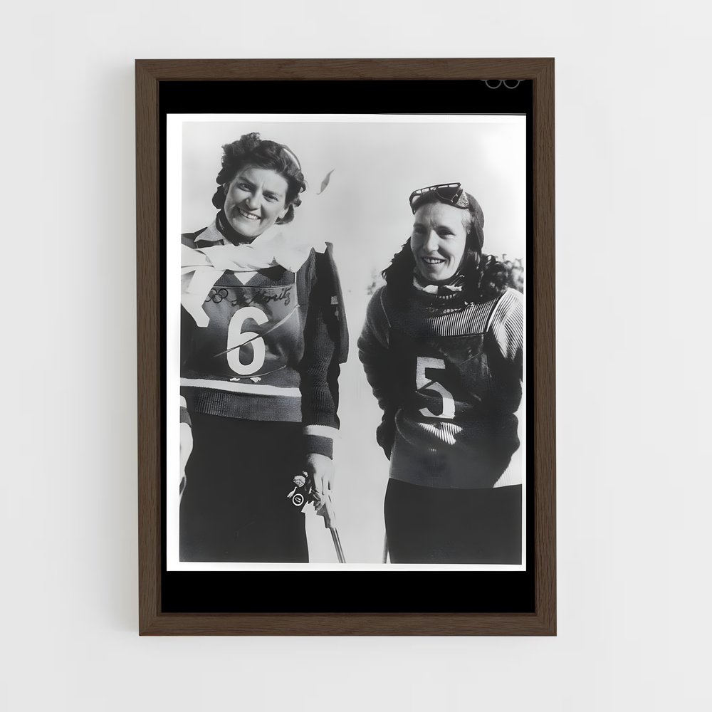 ap-st moritz 1948-2 cadre Bois foncé
