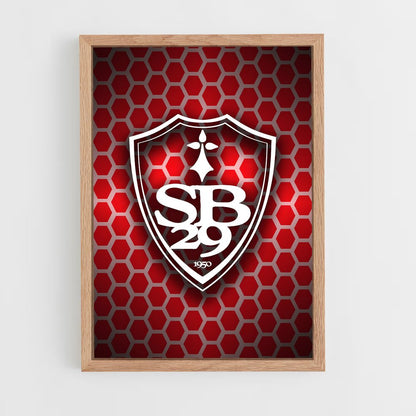 ap-stade brestois 29-4 cadre Bois clair