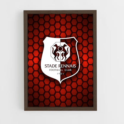 ap-stade rennais fc-5 cadre Bois foncé