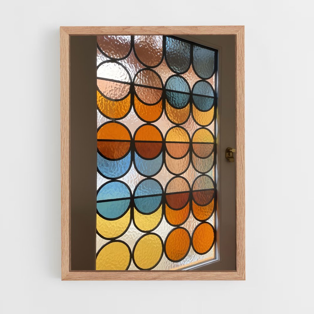 ap-stained glass windows-10 cadre Bois clair