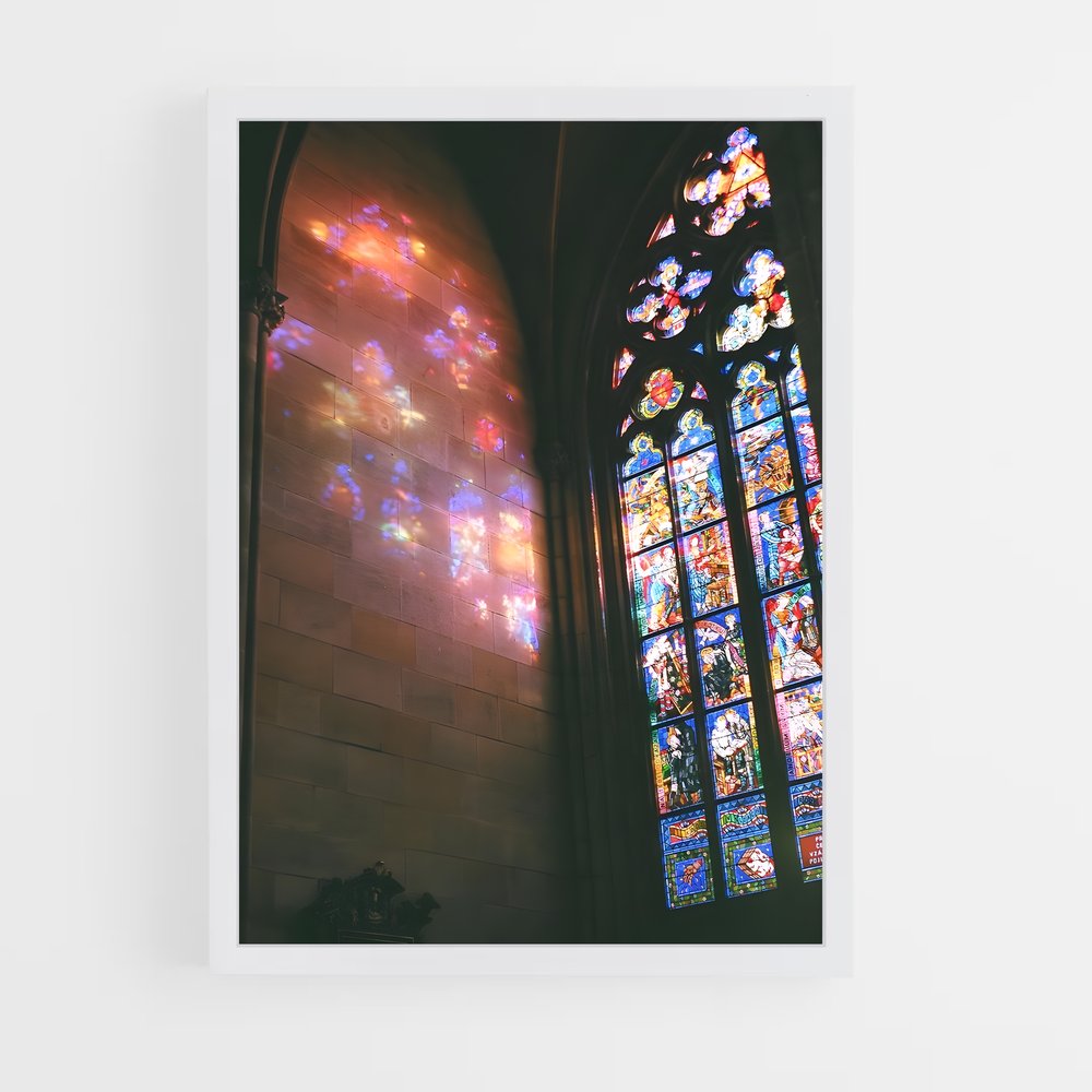 ap-stained glass windows-13 cadre Blanc