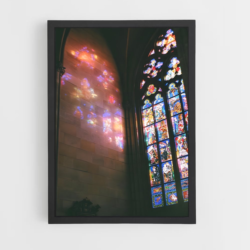 ap-stained glass windows-13 cadre Noir