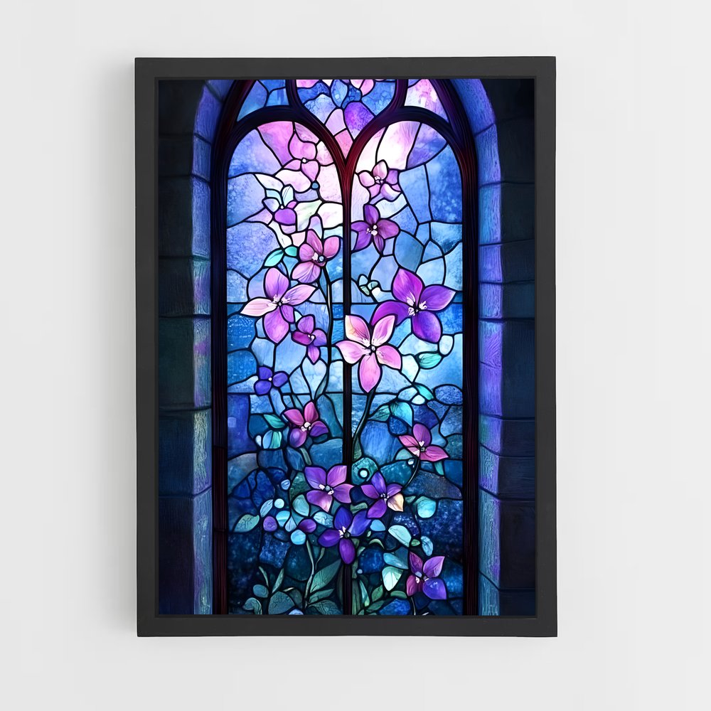 ap-stained glass windows-14 cadre Noir