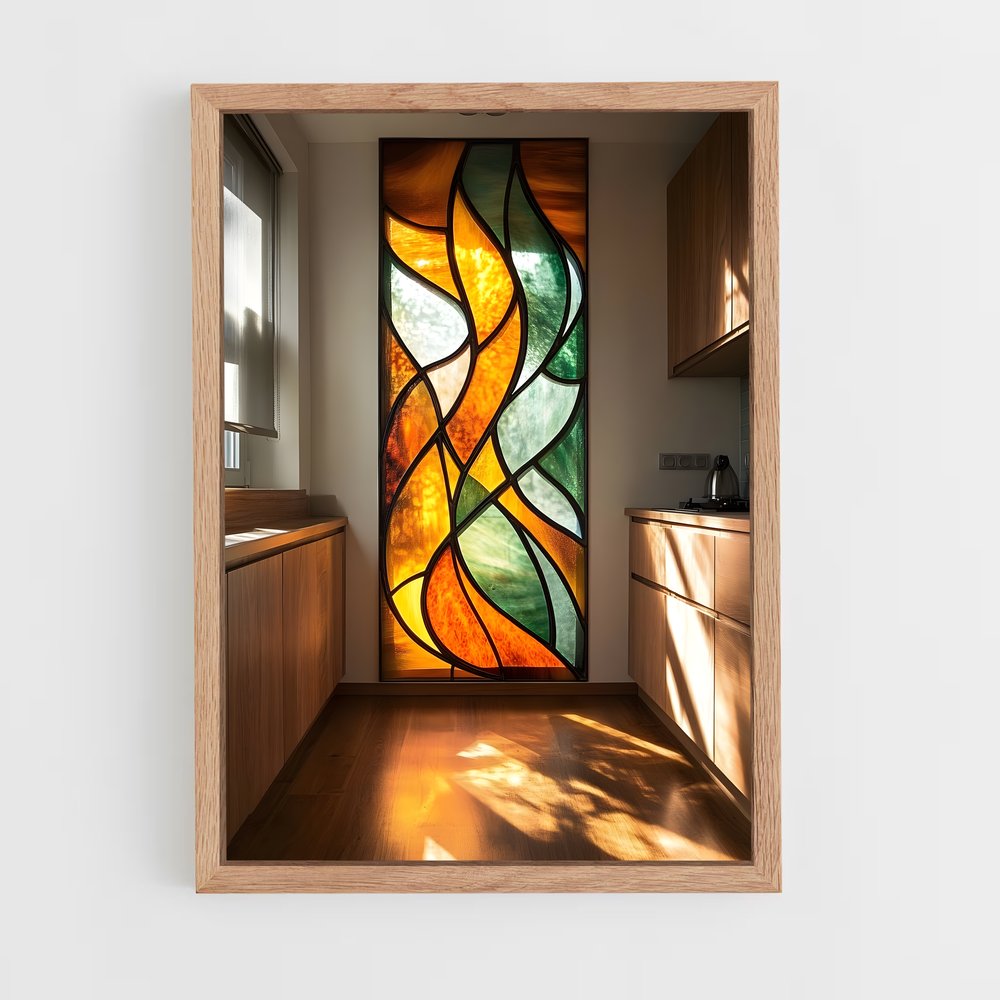 ap-stained glass windows-15 cadre Bois clair