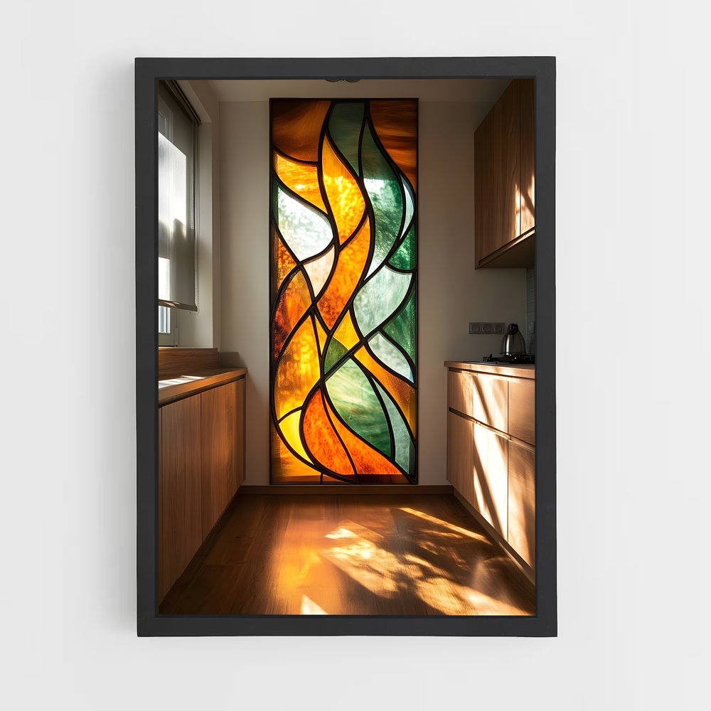 ap-stained glass windows-15 cadre Noir