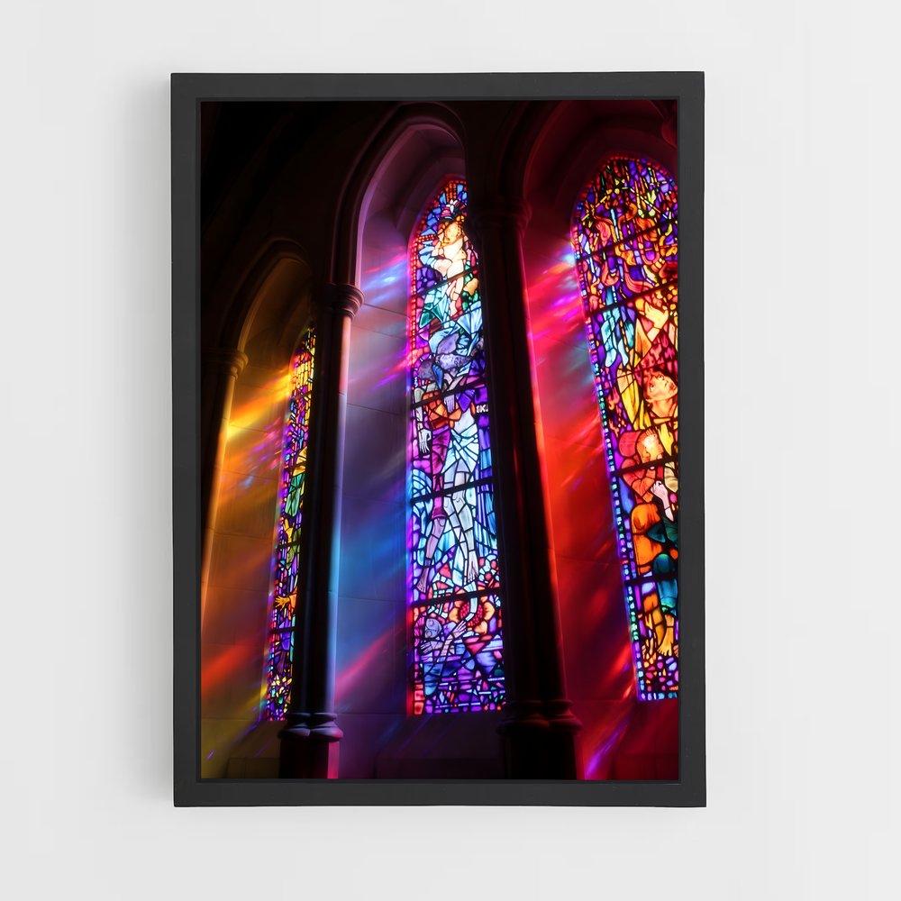 ap-stained glass windows-2 cadre Noir