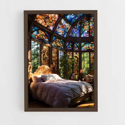 ap-stained glass windows-5 cadre Bois foncé