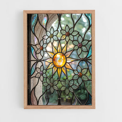 ap-stained glass windows-6 cadre Bois clair