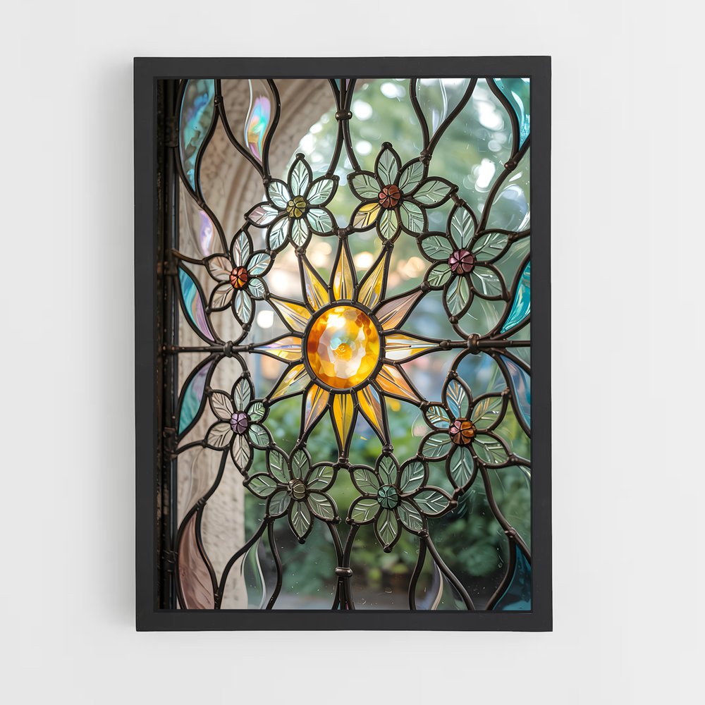 ap-stained glass windows-6 cadre Noir