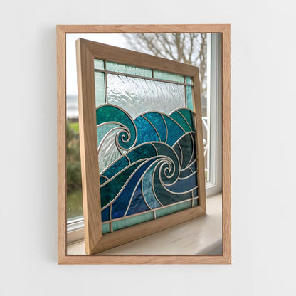 ap-stained glass windows-7 cadre Bois clair