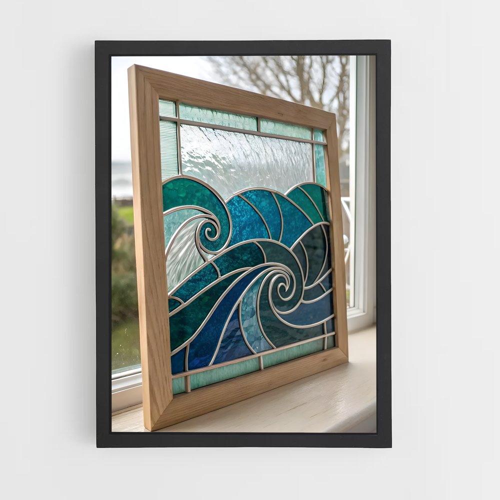 ap-stained glass windows-7 cadre Noir