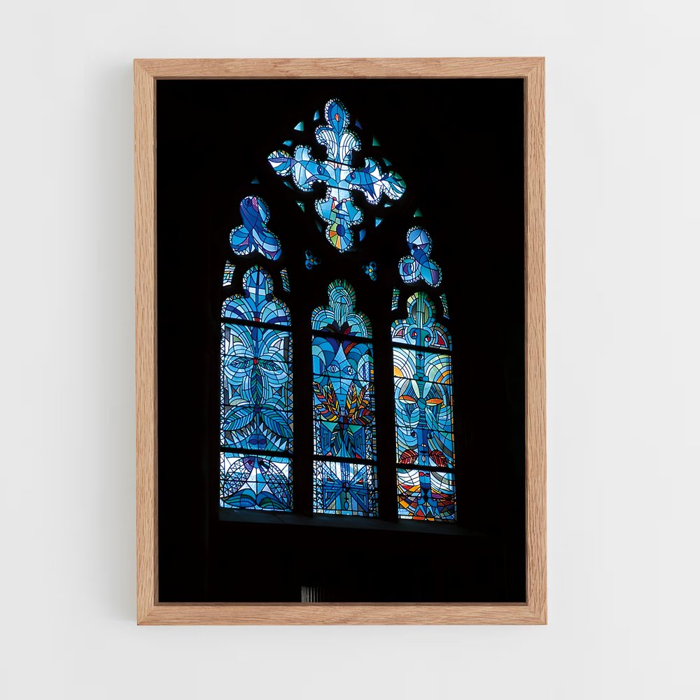 ap-stained glass windows-8 cadre Bois clair