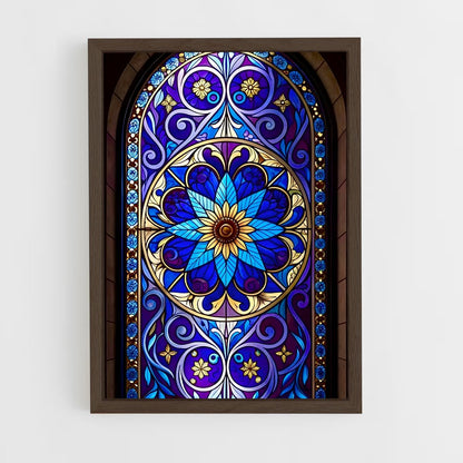 ap-stained glass windows-9 cadre Bois foncé