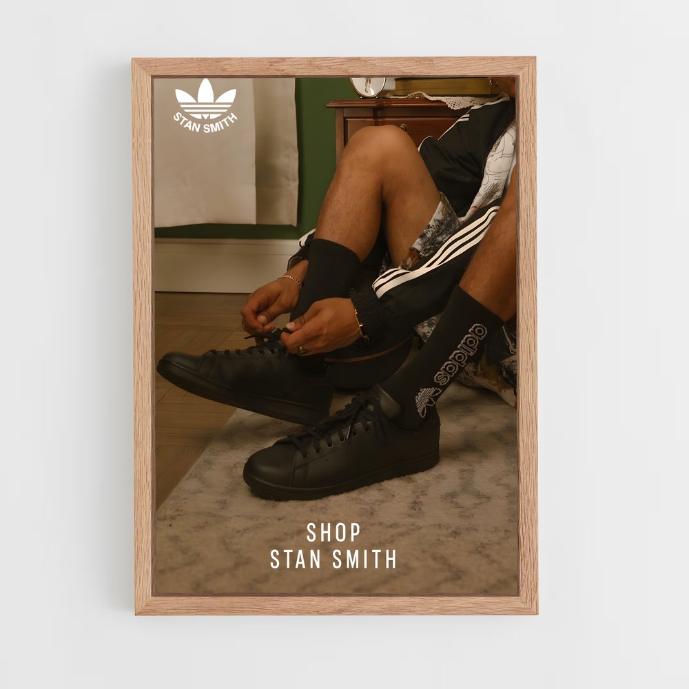 ap-stan smith-4 cadre Bois clair