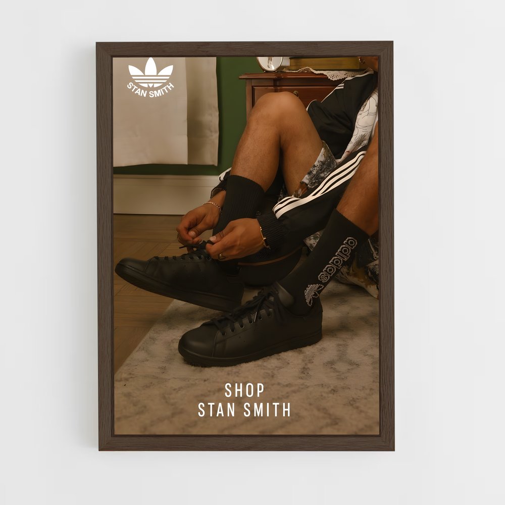 ap-stan smith-4 cadre Bois foncé