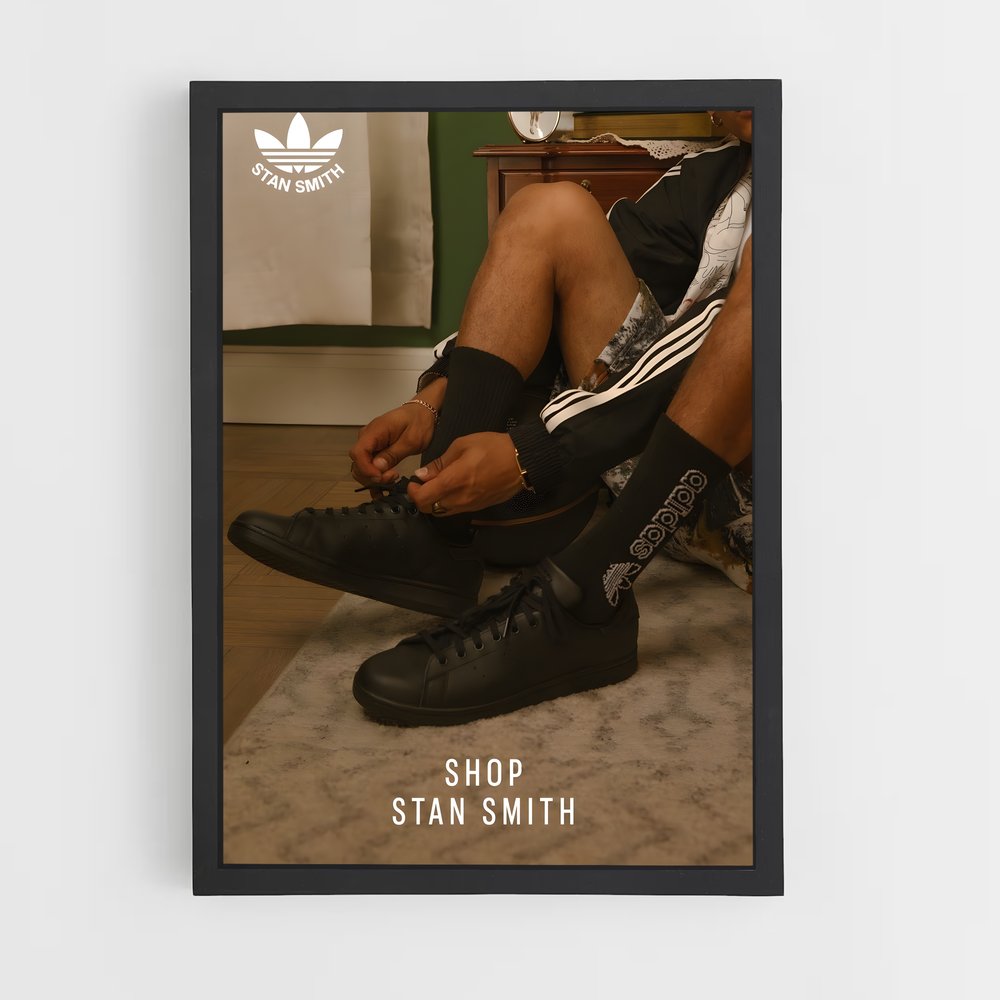ap-stan smith-4 cadre Noir