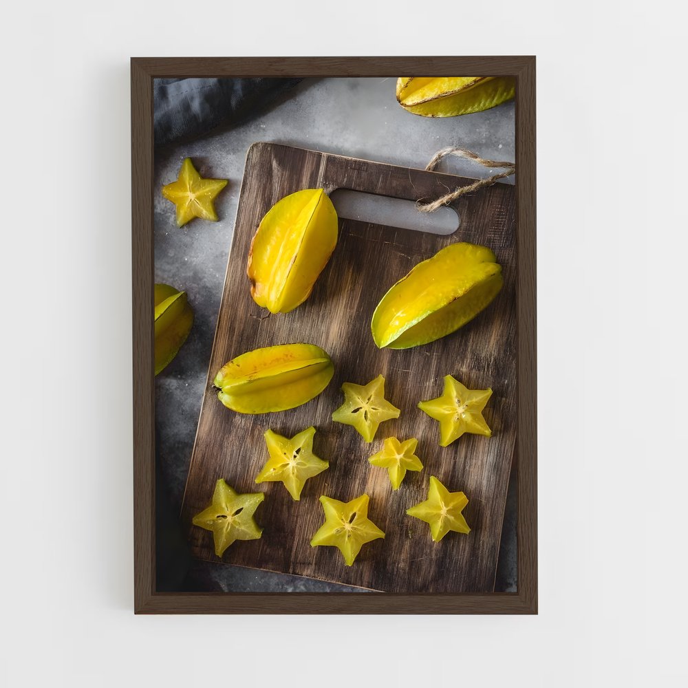 ap-star fruit-3 cadre Bois foncé