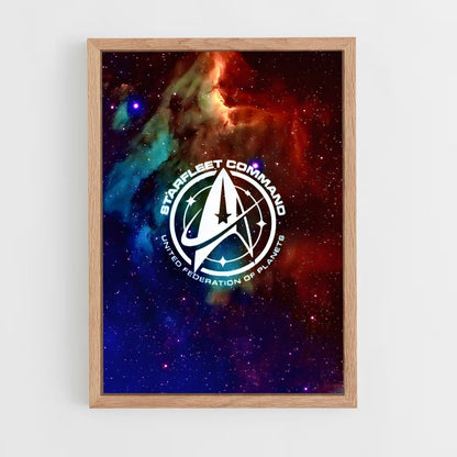 ap-starfleet logo-3 cadre Bois clair