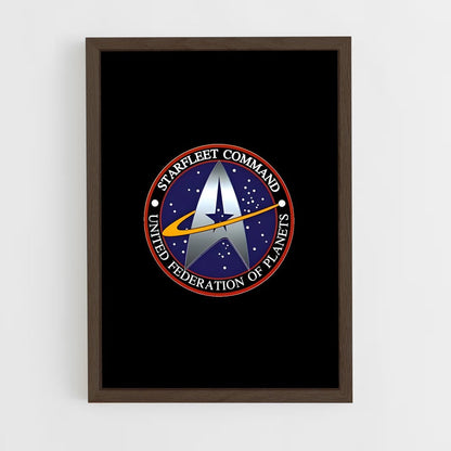 ap-starfleet logo-6 cadre Bois foncé