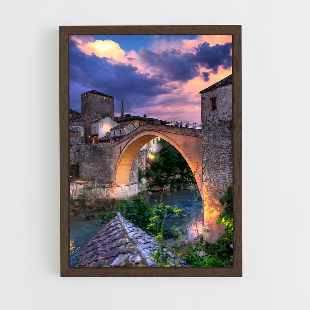 ap-stari most mostar-1 cadre Bois foncé