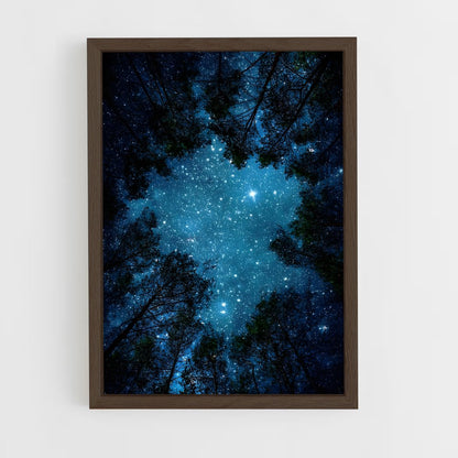 ap-starry sky-11 cadre Bois foncé